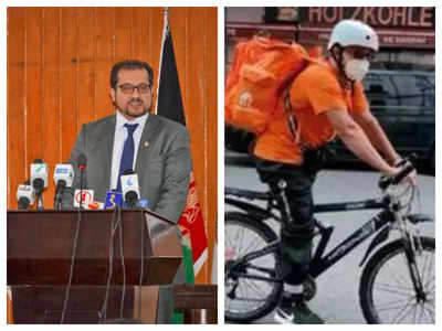 Afghanistan's former minister now works as a delivery boy!