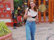 
RRR actress Olivia Morris has a day out in Hyderabad
