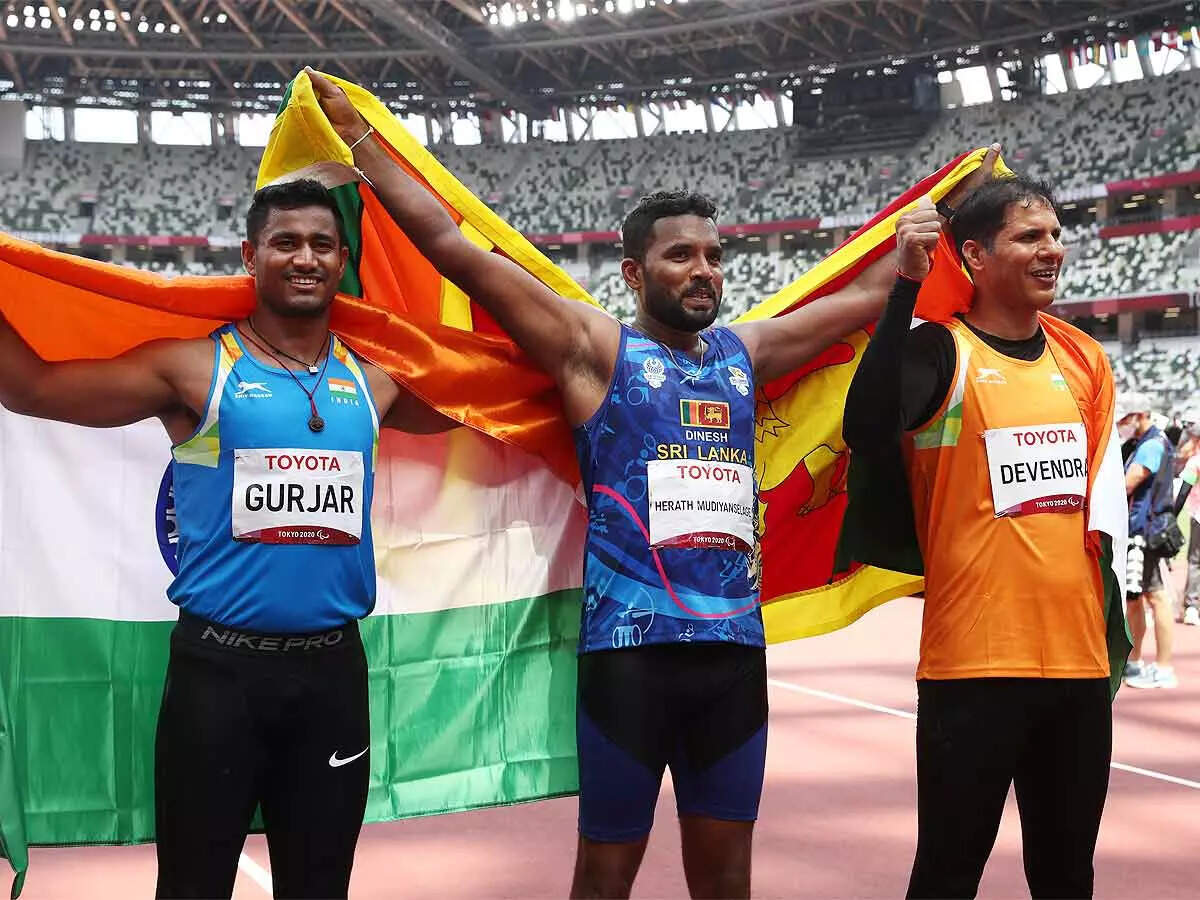 Tokyo Paralympics: Devendra Jhajharia, Sundar Gurjar win silver and bronze  in javelin throw | Tokyo Paralympics News - Times of India