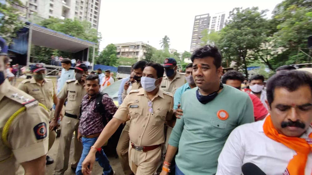 In Pics Thane Police detains MNS leader Avinash Jadhav over Dahi Handi