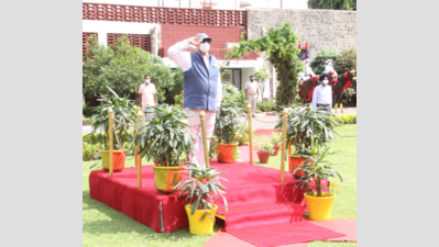 Punjab guv VP Singh Badnore leaves Raj Bhawan with ceremonial send off