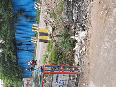 Unfinished haphazard work by GHMC at phase 13,KPHB