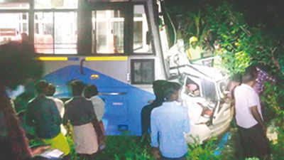 Tamil Nadu: Six, including boy, 12, dead as car rams bus
