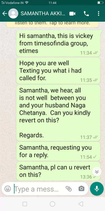 Samantha divorcing