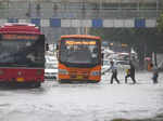 New Delhi: Pictures of waterlogging caused by heavy rain