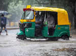 New Delhi: Pictures of waterlogging caused by heavy rain