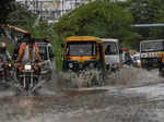 New Delhi: Pictures of waterlogging caused by heavy rain