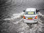 New Delhi: Pictures of waterlogging caused by heavy rain