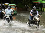 New Delhi: Pictures of waterlogging caused by heavy rain