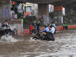 New Delhi: Pictures of waterlogging caused by heavy rain