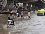 New Delhi: Pictures of waterlogging caused by heavy rain