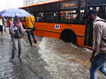 New Delhi: Pictures of waterlogging caused by heavy rain