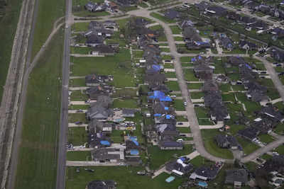 tornadoes flooding remnants parish aftermath destroys