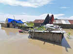 These images show flood situation worsening in Assam