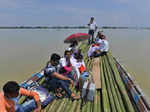 These images show flood situation worsening in Assam