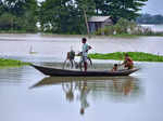 These images show flood situation worsening in Assam