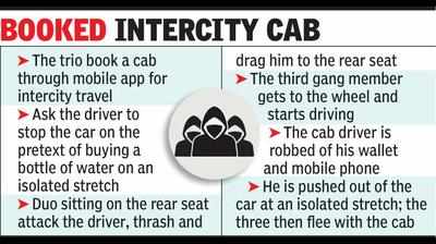 Gang of carjackers that targeted cabbies on NH-8 busted, 3 held