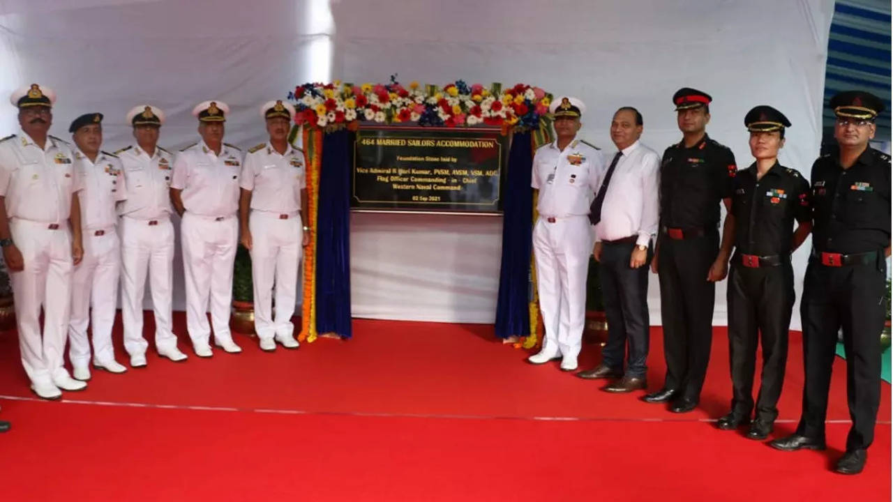 Mumbai: Foundation stone laid for married Indian Navy sailors