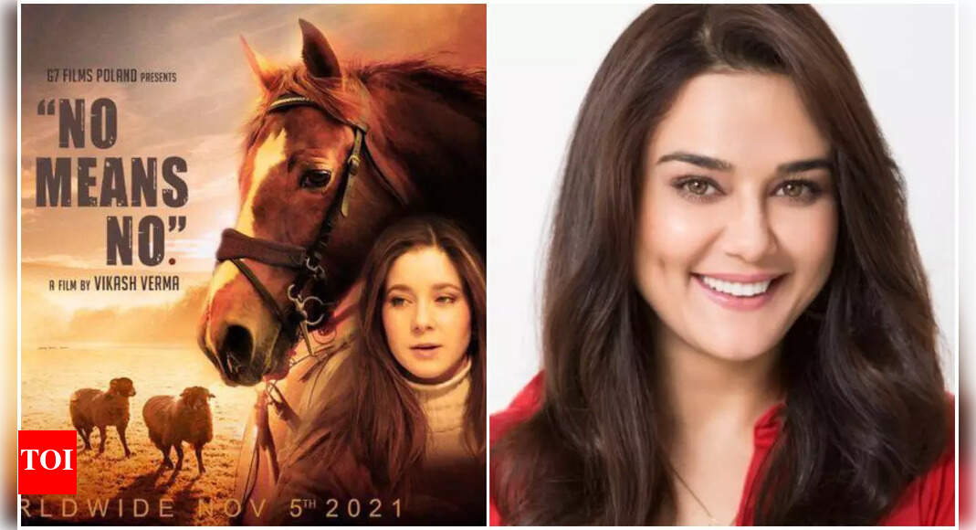 Preity G Zinta při uvedení indo-polského filmového plakátu „No Means No“: Příběh filmu je velmi blízký mému srdci a duši |  Novinky z filmu v hindštině