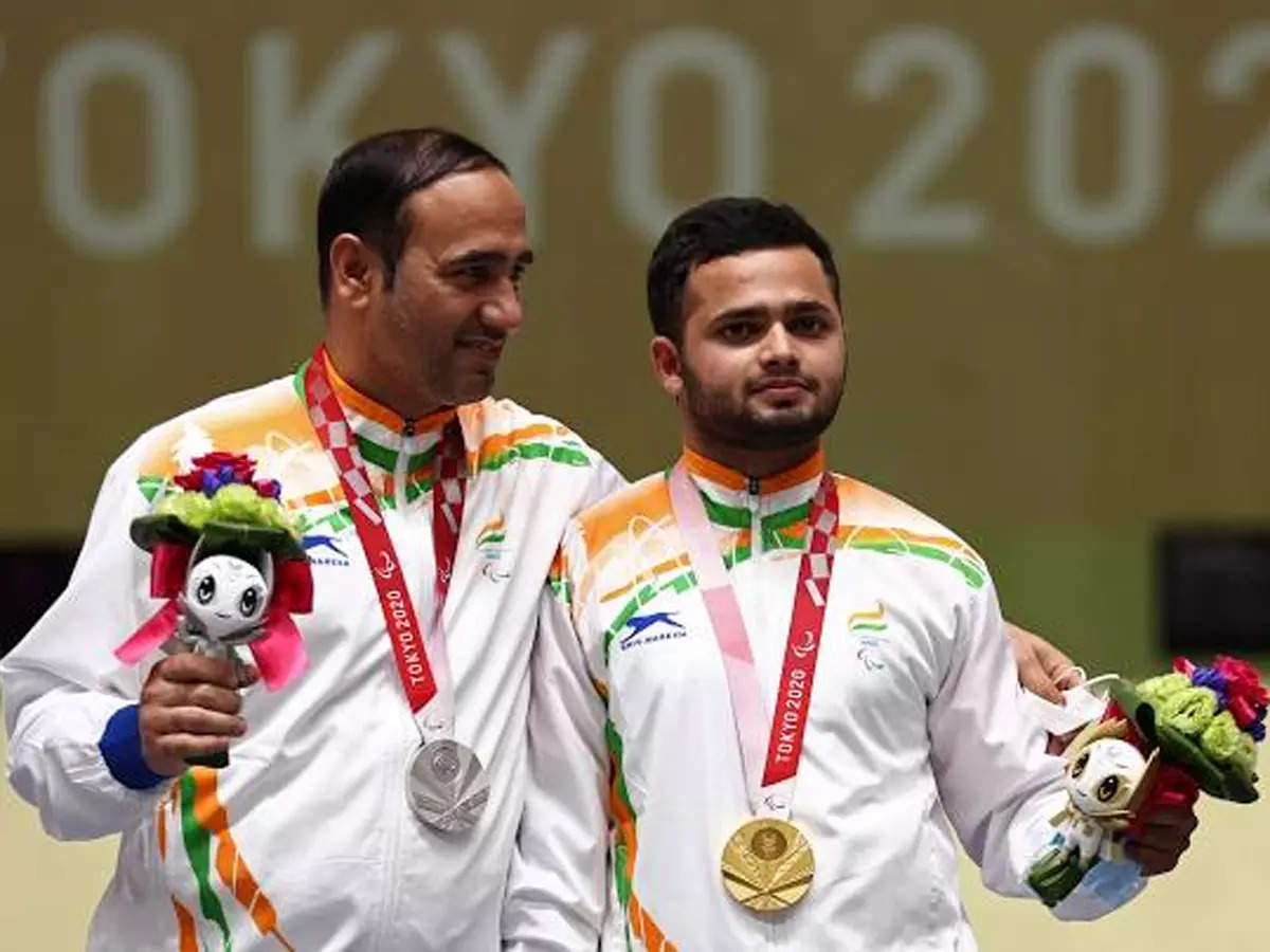Tokyo Paralympics: Shooter Manish Narwal clinches India&#39;s 3rd gold, Singhraj bags silver | Tokyo Paralympics News - Times of India