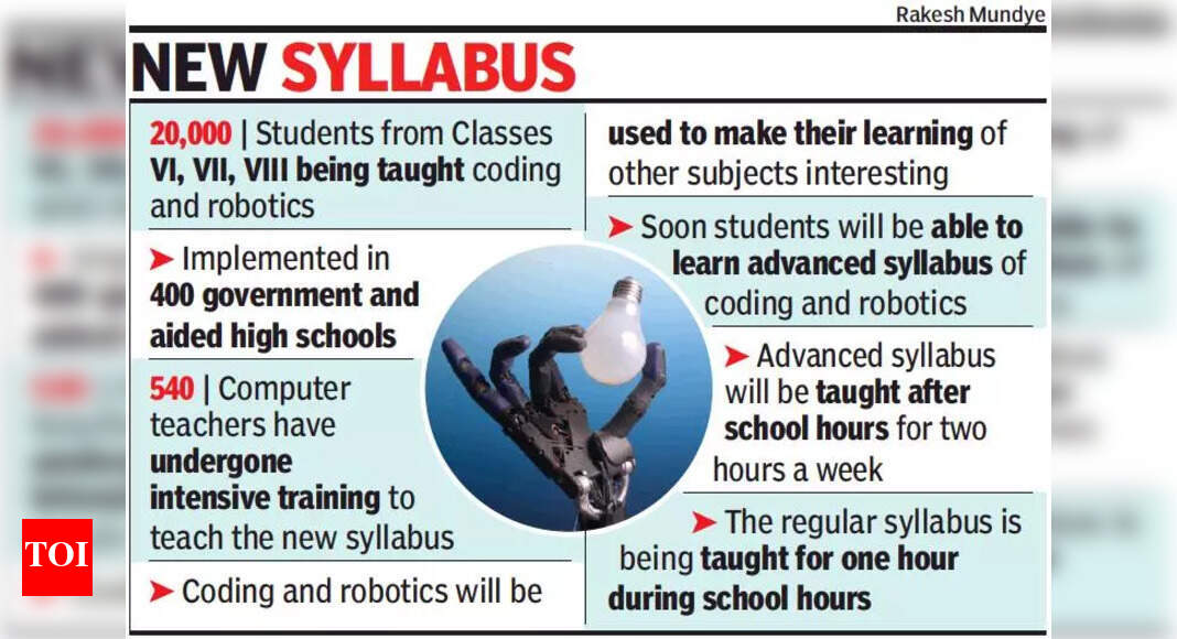 Soon, advanced coding and robotics for Class VI to VIII in Goa | Goa ...