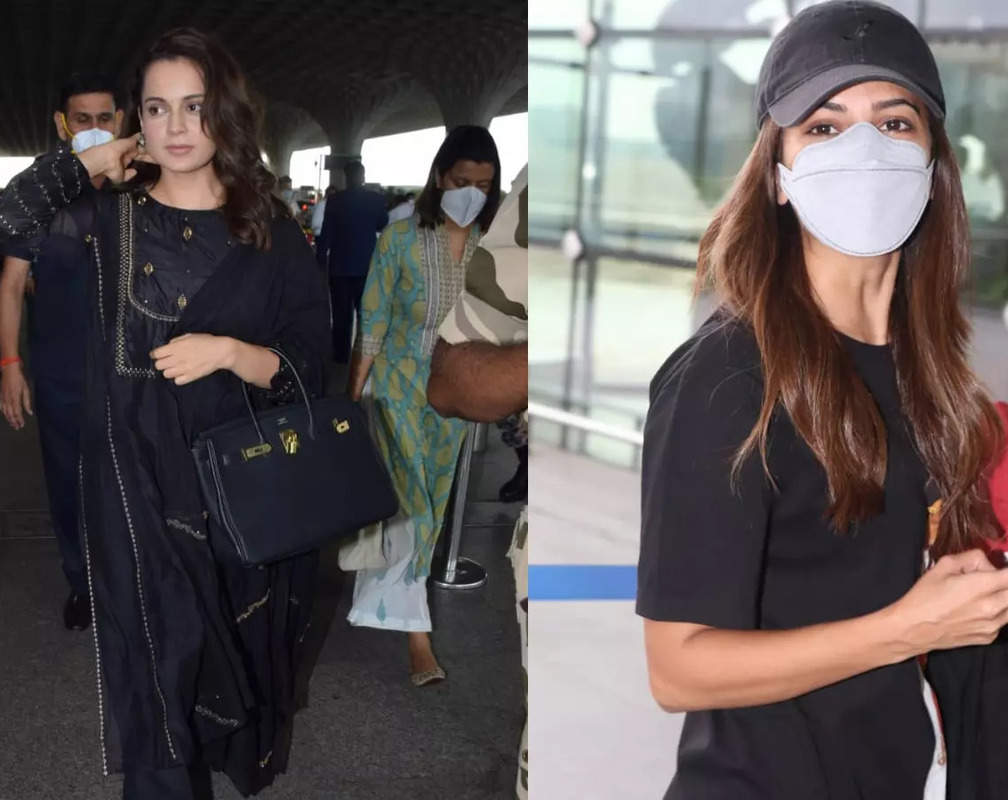 
Kangana Ranaut and Kriti Kharbanda choose black for their latest airport looks
