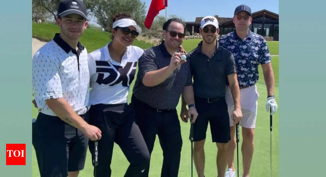 PeeCee enjoys golfing with Nick -see photos