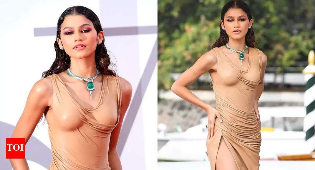 Venice International Film Festival: Zendaya's iconic naked dress made using  cast model of her bust | - Times of India