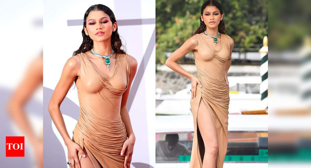 1069px x 580px - Venice International Film Festival: Zendaya's iconic naked dress made using  cast model of her bust | - Times of India