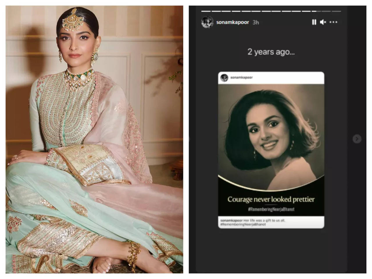 Sonam Kapoor remembers Neerja Bhanot on her death anniversary ...