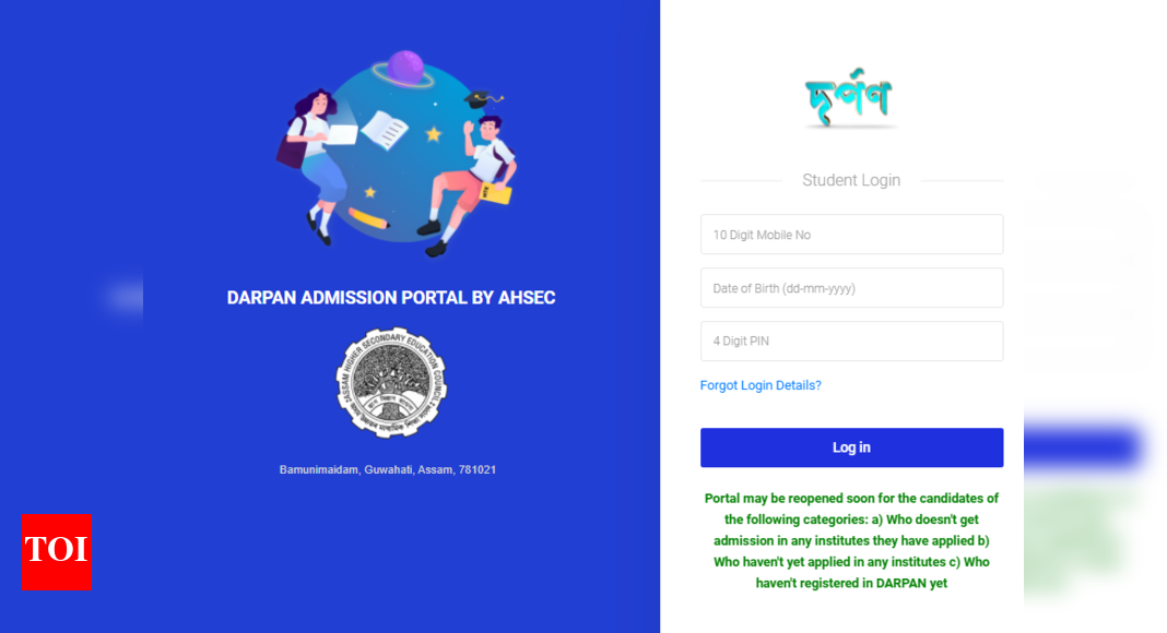 Darpan AHSEC HS Merit List 2021 for first year admission released; here’s direct link