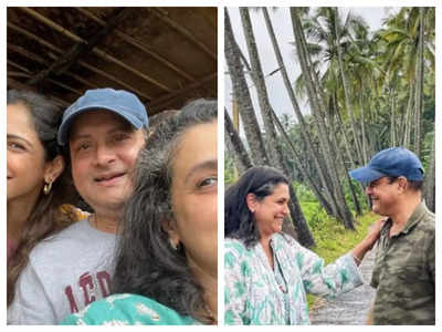 Sachin Pilgaonkar spends quality time with his wife Supriya Pilgaonkar and daughter Shriya in Goa; See pics