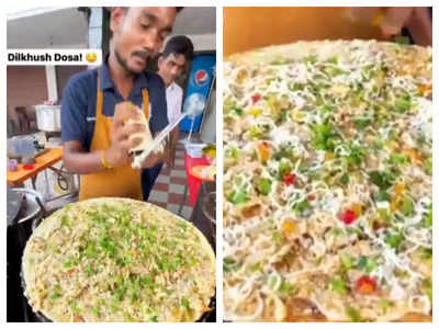 Watch: Dosa filled with cheese and dry fruits leaves internet disgusted