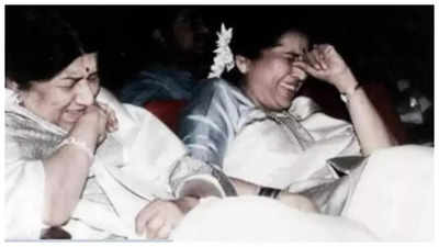 Lata Mangeshkar wishes sister Asha Bhosle on her birthday with a throwback picture, calls her a 'versatile singer'