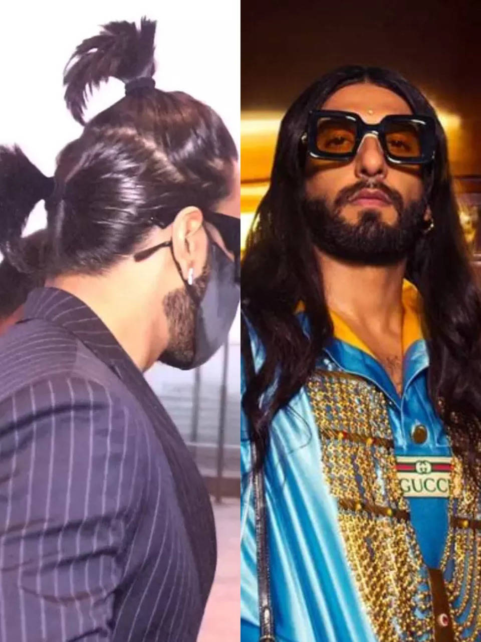 Ranveer Singh Hairstyles  Top bun to double ponytail: Ranveer