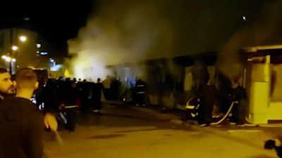 Ten dead in fire at Covid hospital in North Macedonia, says minister