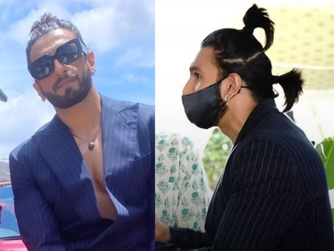 Ranveer Singh Hairstyles  Top bun to double ponytail: Ranveer