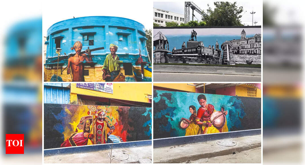 Around 100 artists give Chennai’s public walls a splash of colour