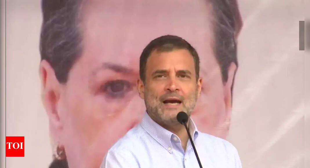 Rahul Gandhi visits Vaishno Devi, ask Congress workers to chant ‘Jai Mata Di’