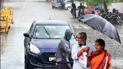 Southwest monsoon, in its ongoing last spell, is likely to bring heavy showers at some places in Udaipur and Kota divisions. In rest of the state, mild to moderate showers will continue in the next couple of days, due to the revival of easterly winds. On Friday, many places witnessed mild to moderate showers which guided the mercury to dip.