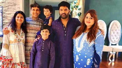 Inside photos from Kapil Sharma's intimate Ganpati celebrations with wife Ginni Chatrath and kids