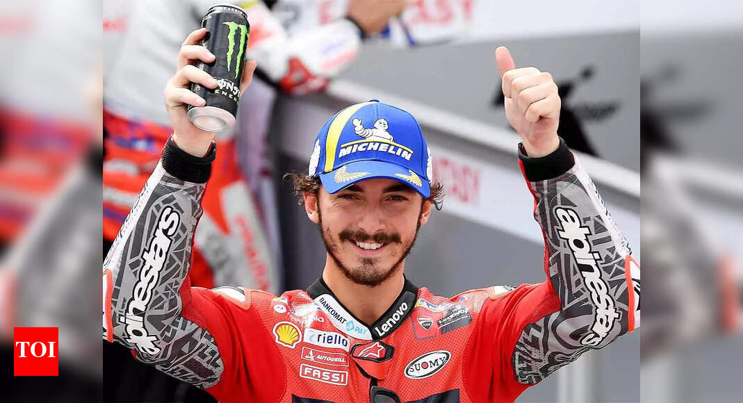 Bagnaia sets lap record to claim pole at Aragon Grand Prix | Racing ...