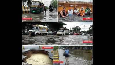 Rain slams brakes on Noida, Gzb traffic