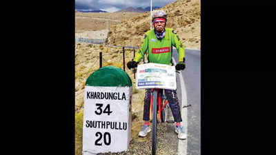 Jose’s Everest moment: 80-year-old from Kerala cycles 4,500 km to celebrate birthday in Ladakh