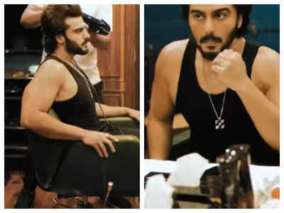 Arjun Kapoor shares a BTS video from his hair session, says 'lights.. camera.. action!'