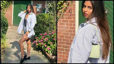 Suhana Khan opts for a chic and casual look as she enjoys an outdoor photoshoot in New York