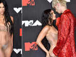 Megan Fox is breaking the internet with her red-carpet appearance at VMAs in a see-through dress