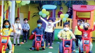 Lucknow: Cocomelon rhymes greet prep kids on school debut