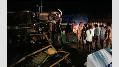 Two die, 15 suffer injuries in multi-truck collision in Tamil Nadu