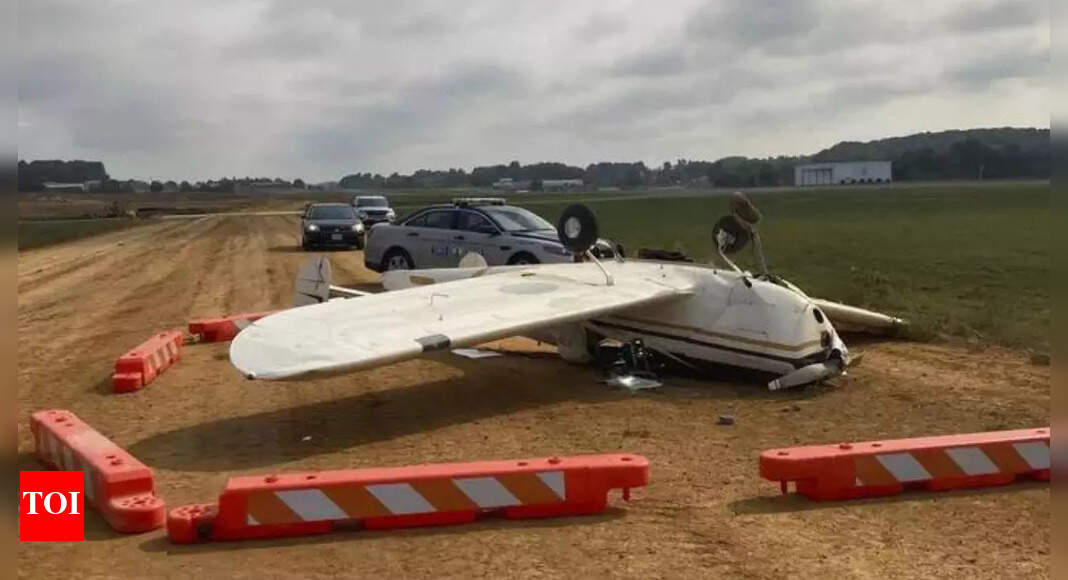 Small plane crashes off Greek island, both on board dead